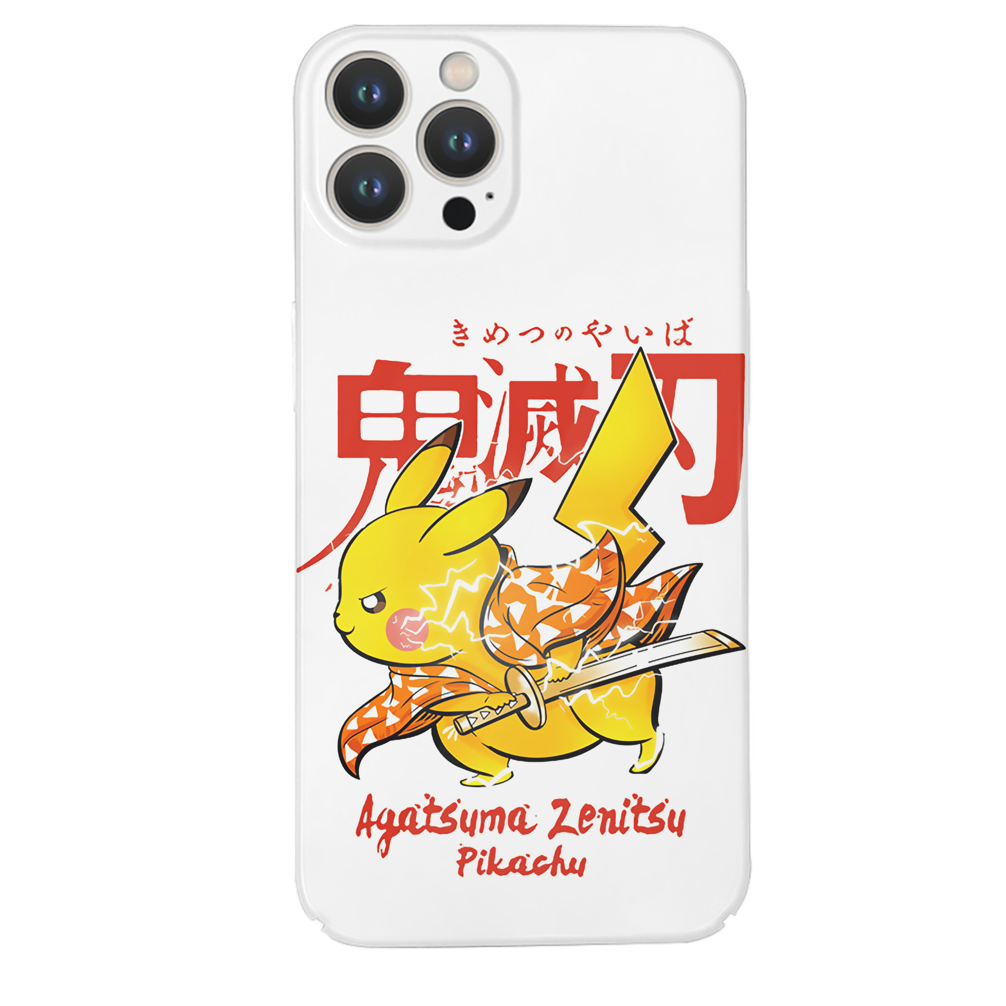 （画像用） 鬼滅の刃（きめつのやいば）我妻 善逸／あがつま ぜんいつ Agatsuma Zenitsu 【iPhone 14シリーズ対応】ハードケース